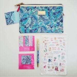 Lilly Pulitzer agenda bonus pack in print Wave after wave NWT